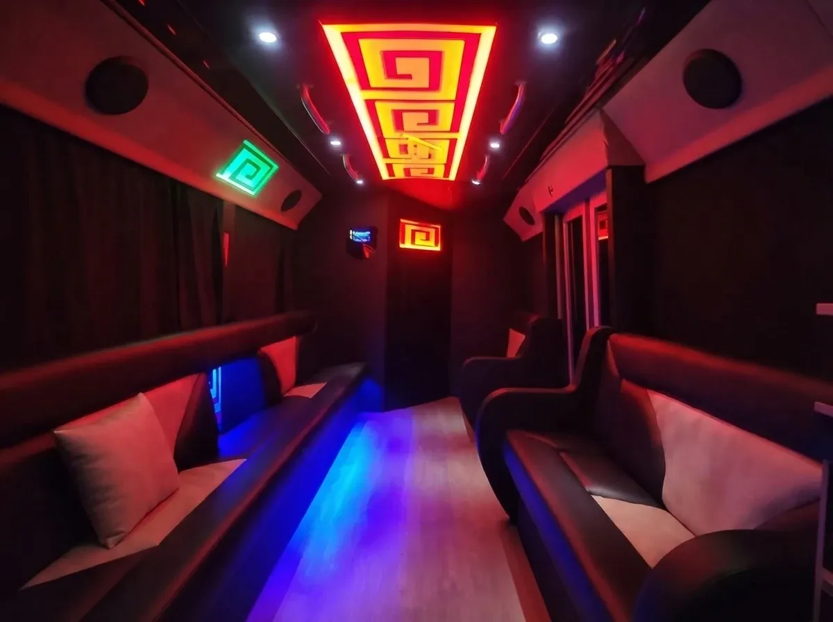Black CNG Party Bus, photo 2 for party bus rental Black CNG Party Bus, photo 2 for party bus rental