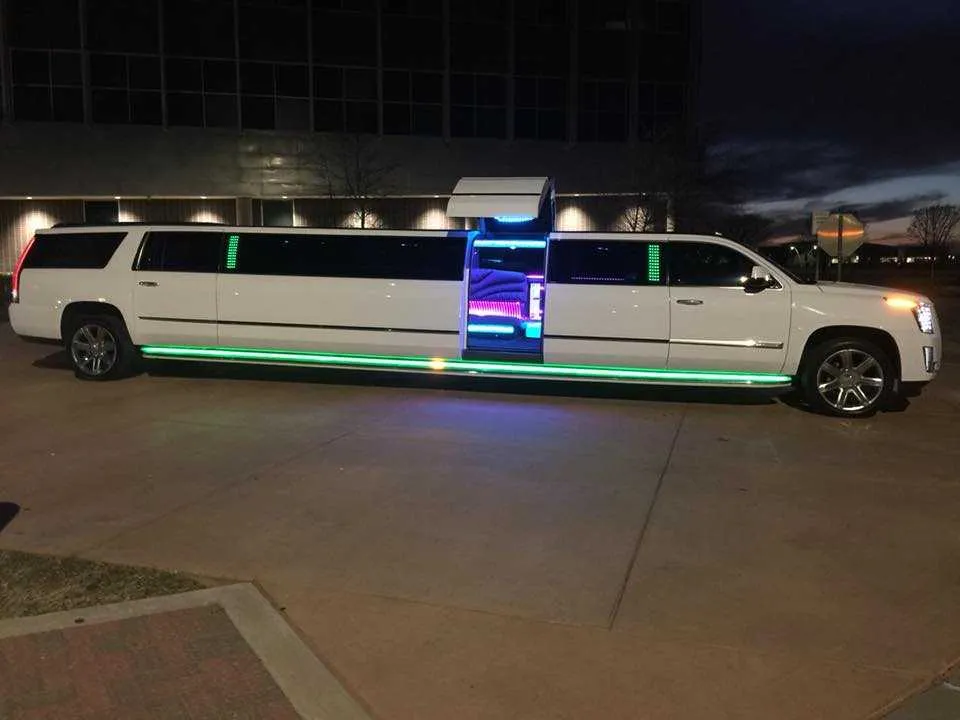 White Escalade Limo for cadillac escalade limo in Beaumont, TX