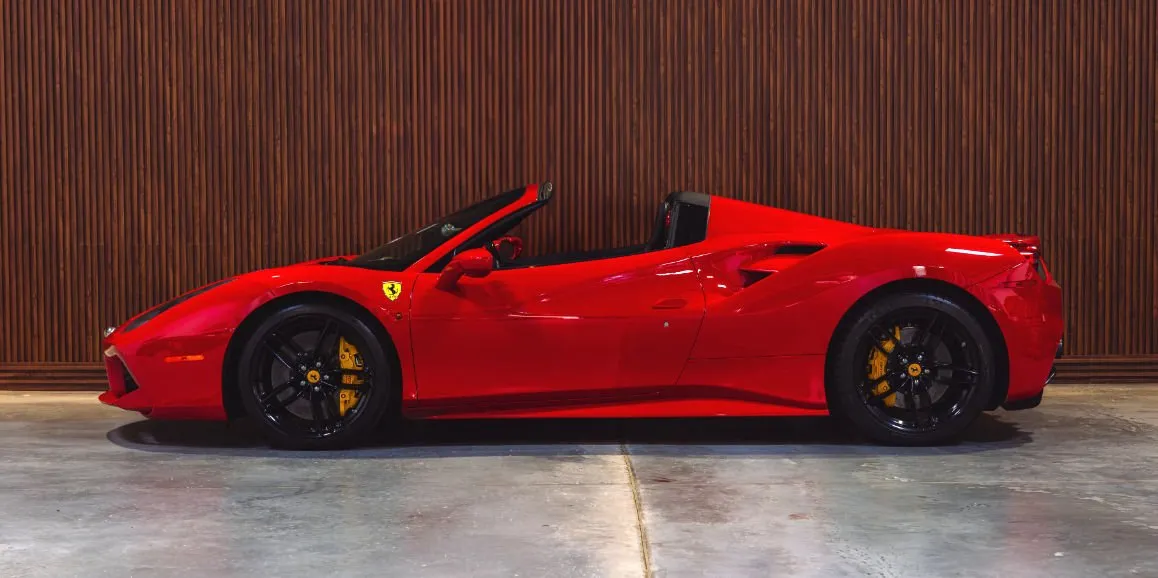 Red Ferrari 488 Spider, photo 3 for exotic car rental
