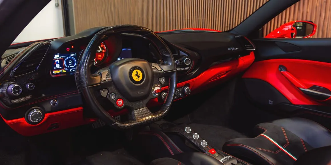 Red Ferrari 488 Spider, photo 4 for exotic car rental
