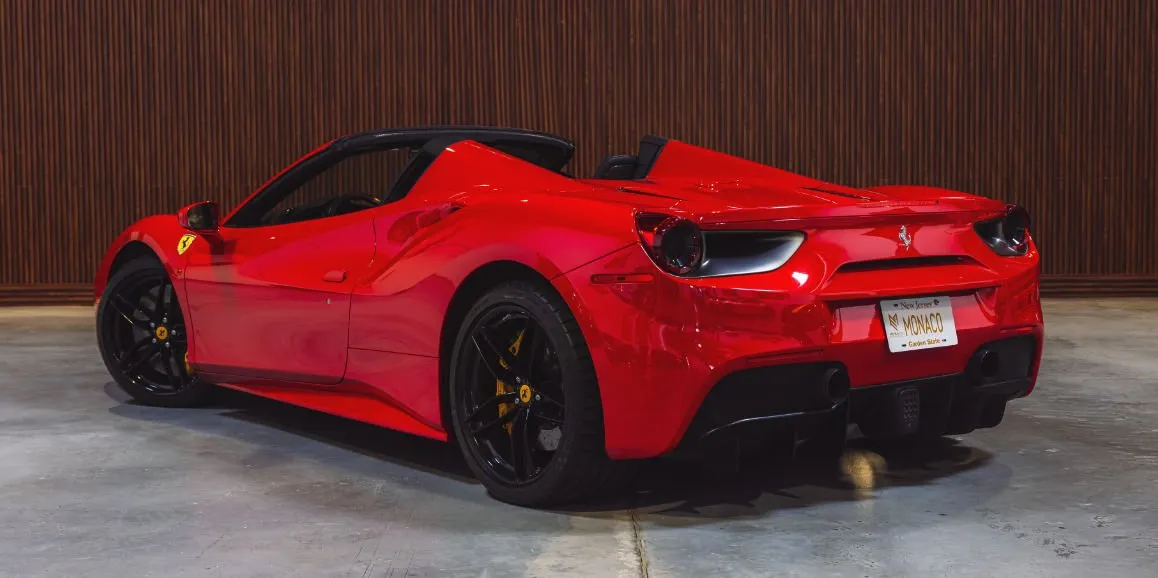 Red Ferrari 488 Spider, photo 6 for exotic car rental