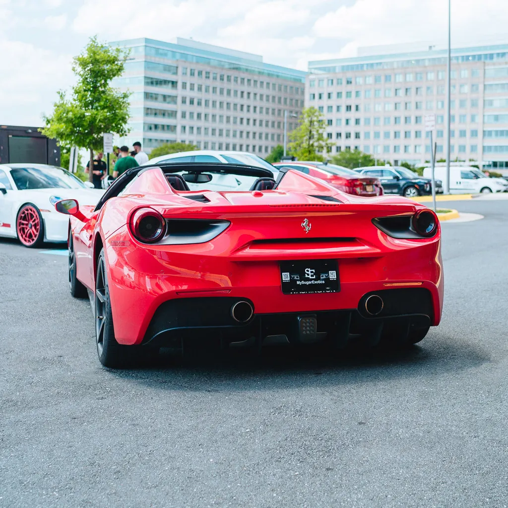 Ferrari 488 Spider Rosso Red, photo 12 for wedding car rental in Rockville, MD Ferrari 488 Spider Rosso Red, photo 12 for wedding car rental in Rockville, MD