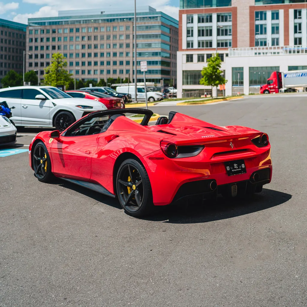 Ferrari 488 Spider Rosso Red, photo 5 for exotic car rental in Ohio