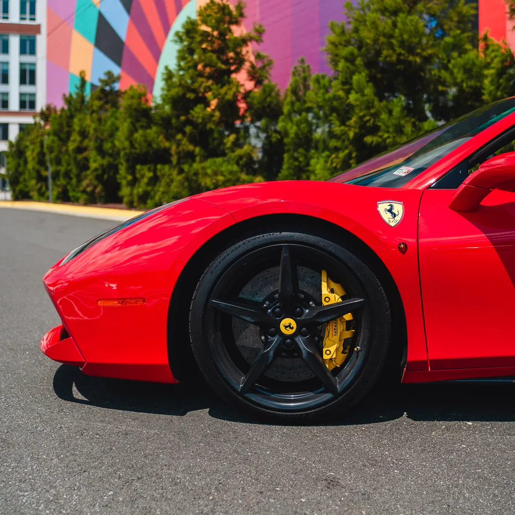 Ferrari 488 Spider Rosso Red, photo 7 for wedding car rental in Rockville, MD Ferrari 488 Spider Rosso Red, photo 7 for wedding car rental in Rockville, MD