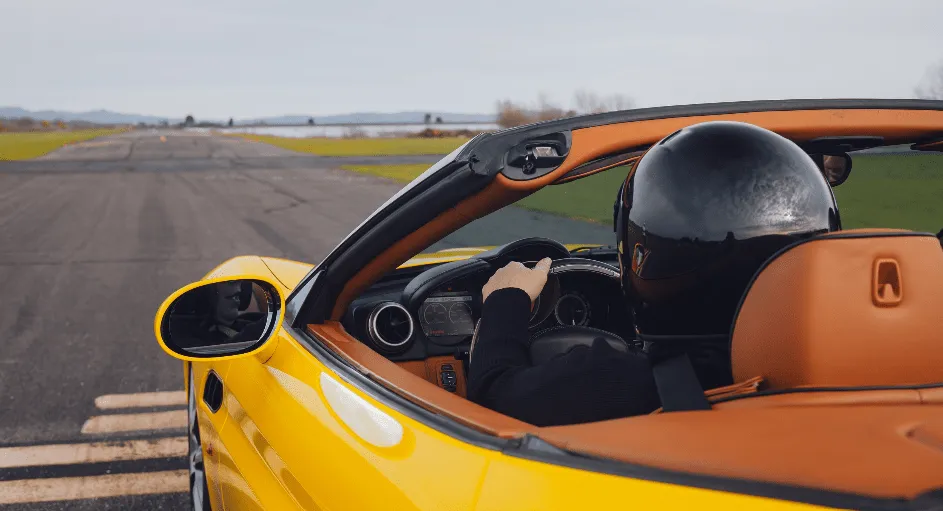 Yellow Ferrari California Convertible, photo 2 for exotic car rental in Castle Hayne, NC