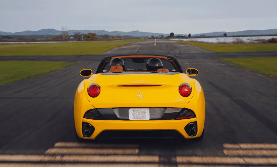 Yellow Ferrari California Convertible, photo 3 for exotic car rental in Castle Hayne, NC