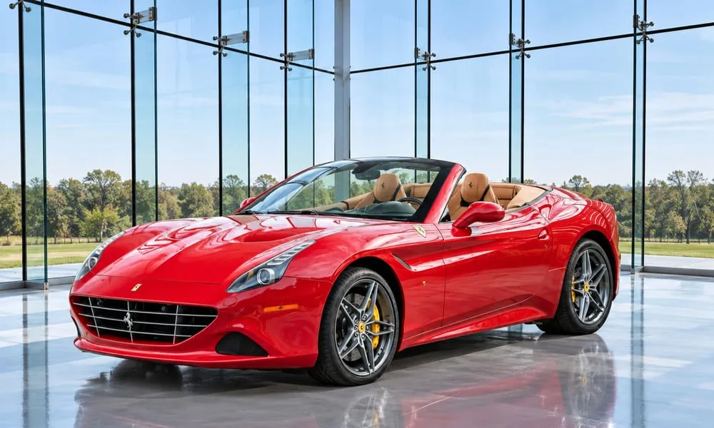 Red Ferrari California T for sports car rental Red Ferrari California T for sports car rental