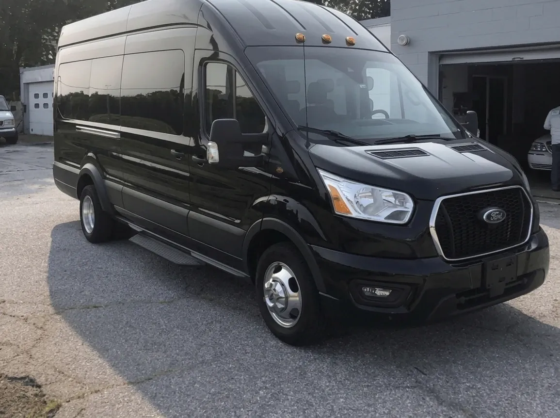 Black Ford Executive Shuttle for minibus rental Black Ford Executive Shuttle for minibus rental