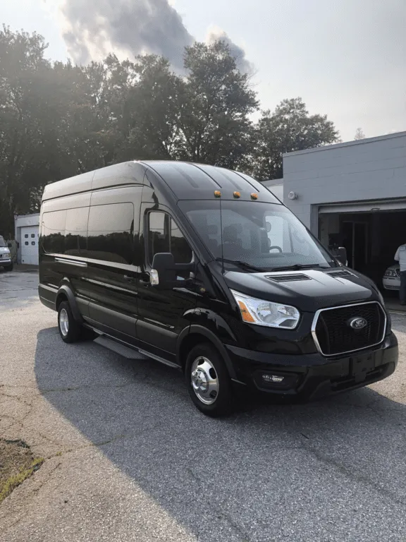 Black Ford Executive Shuttle for mini coach rental in Pennsylvania