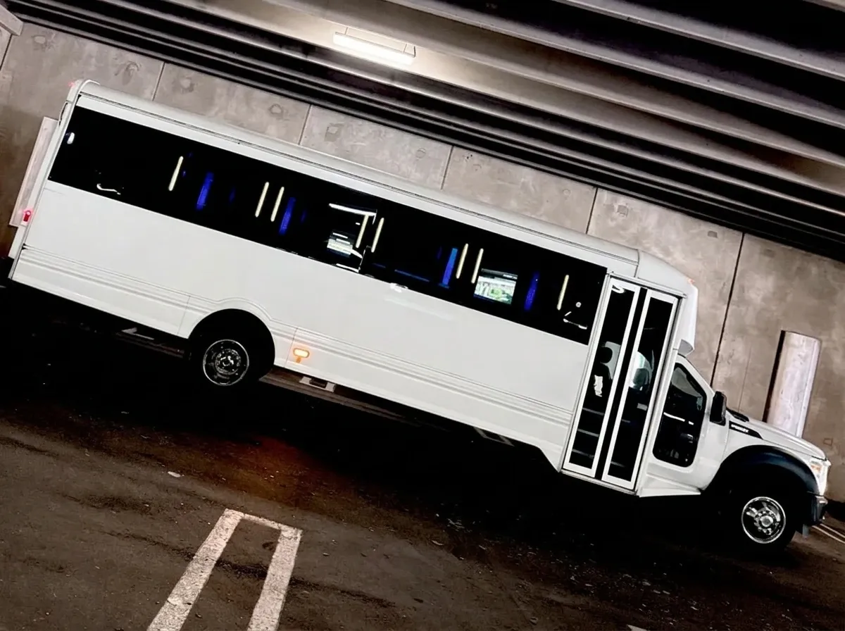 White Ford F-550 Party Bus, photo 6 for party bus rental White Ford F-550 Party Bus, photo 6 for party bus rental