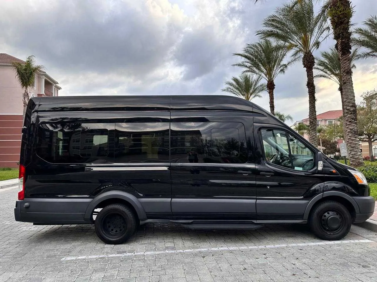 Black Ford Minibus