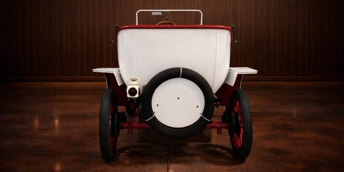 White Ford Model T Speedster 1912 Vintage, photo 5 for wedding car rental in Gloucester County, NJ