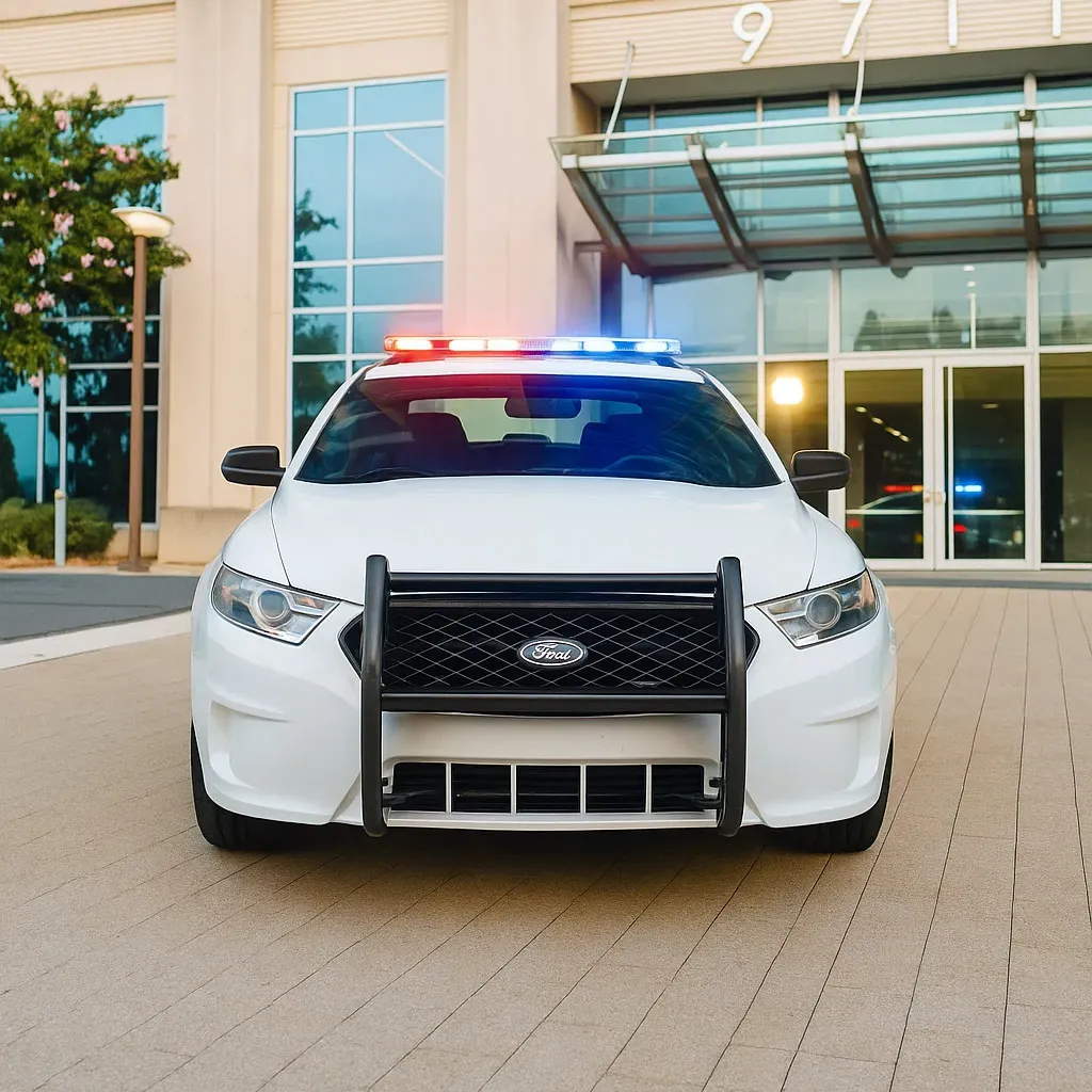 Ford Taurus Police Pursuit — Film Prop Only for novelty car rental in Rockville, MD