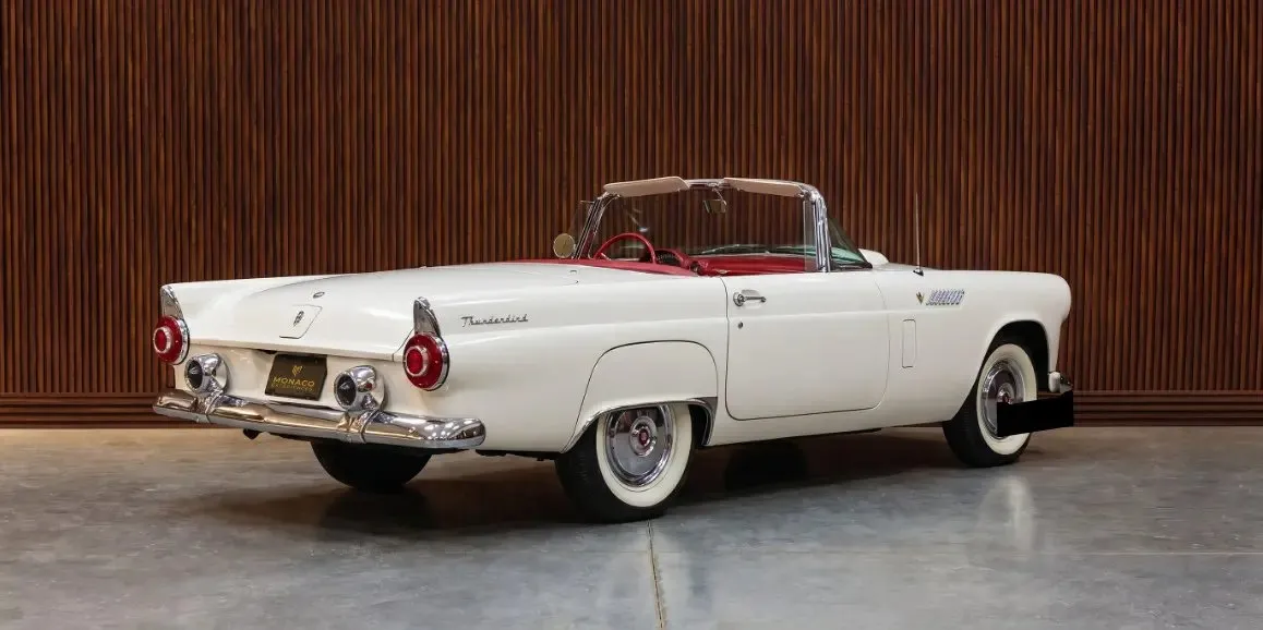 White Ford Thunderbird, photo 2 for wedding car rental in York County, PA
