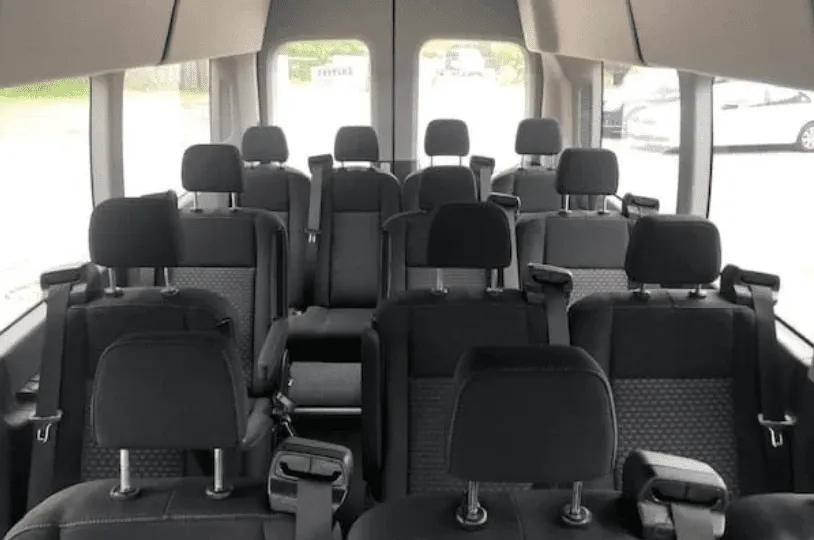 White Ford Transit, photo 2 for mini coach rental in Kingsburg, CA