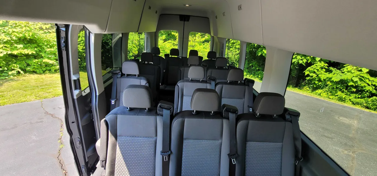 Black Ford Transit High Top Luxury Van, photo 2 for mini coach rental in Hannawa Falls, NY