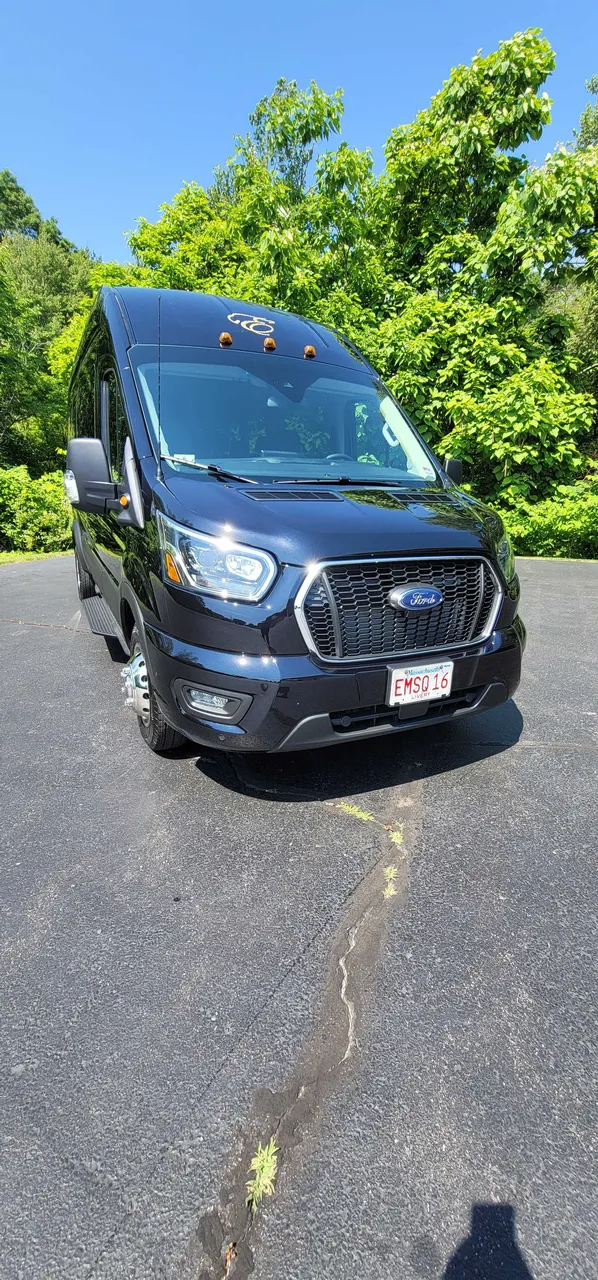 Black Ford Transit High Top Luxury Van, photo 4 for mini coach rental in Hannawa Falls, NY