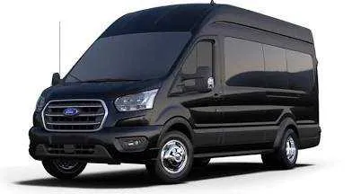 Black Ford Transit Shuttle for mini coach rental in Candler County, GA