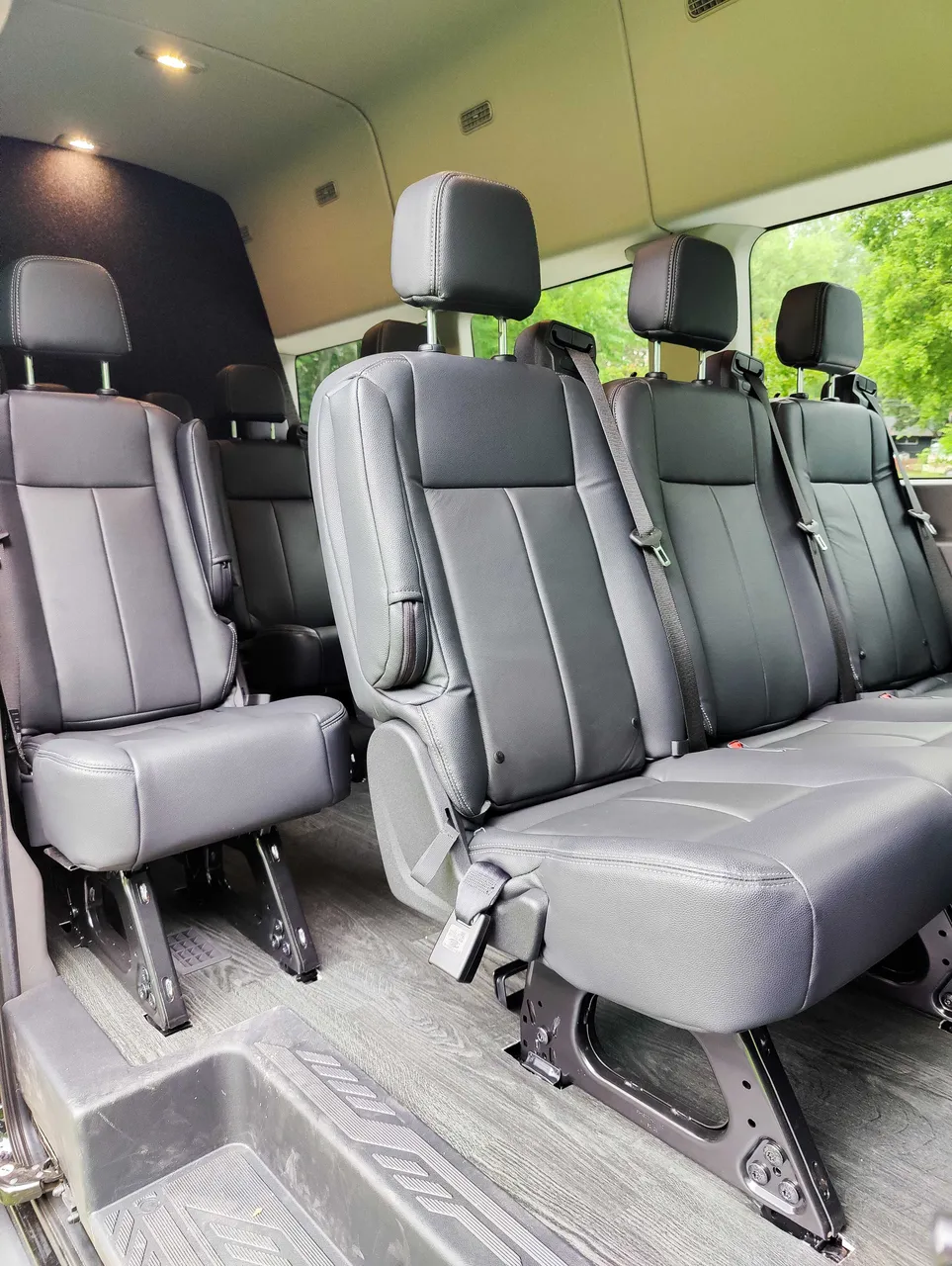 Black Ford Transit Sprinter, photo 2 for mini coach rental in North Bend, NE