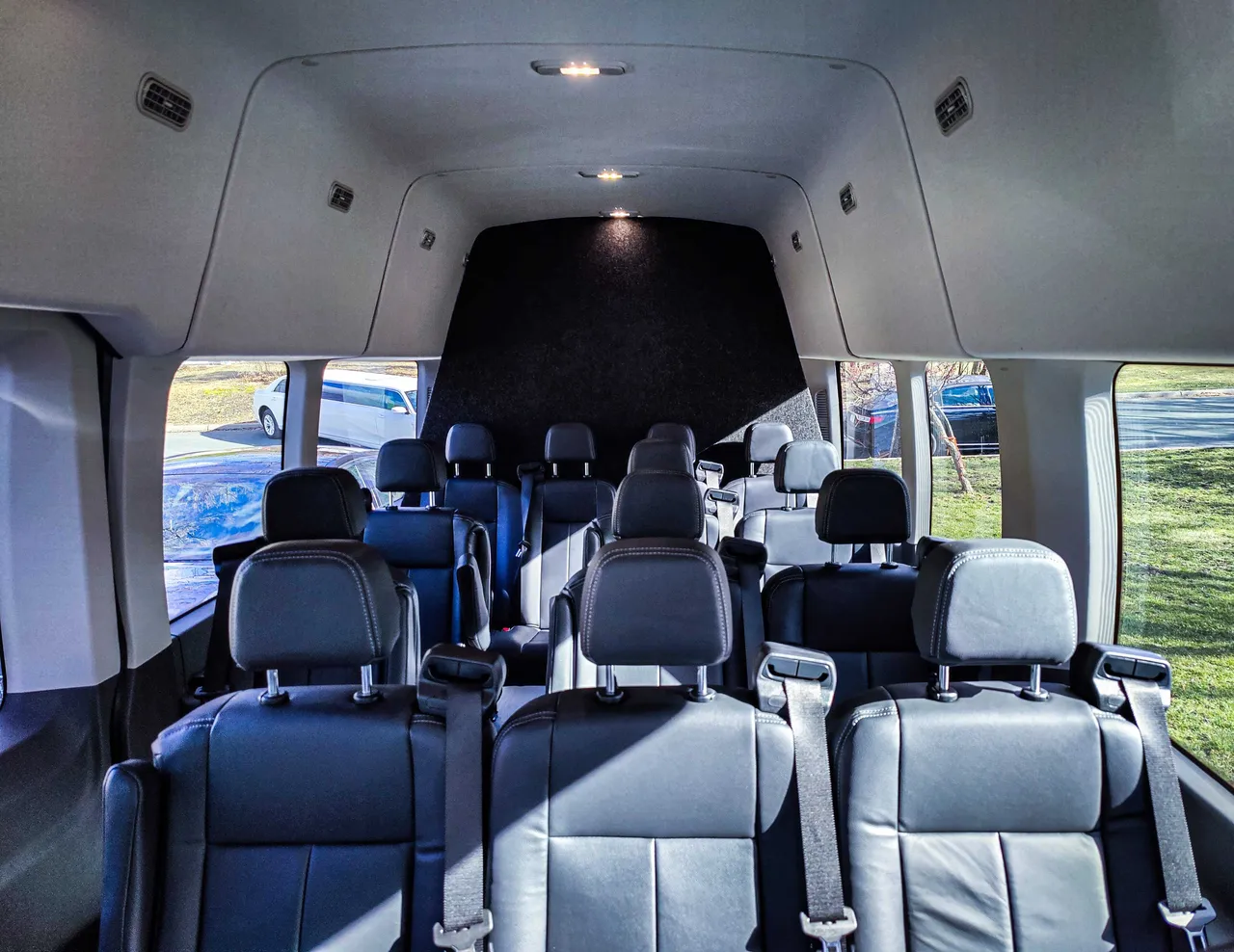 Black Ford Transit Sprinter, photo 4 for mini coach rental in North Bend, NE