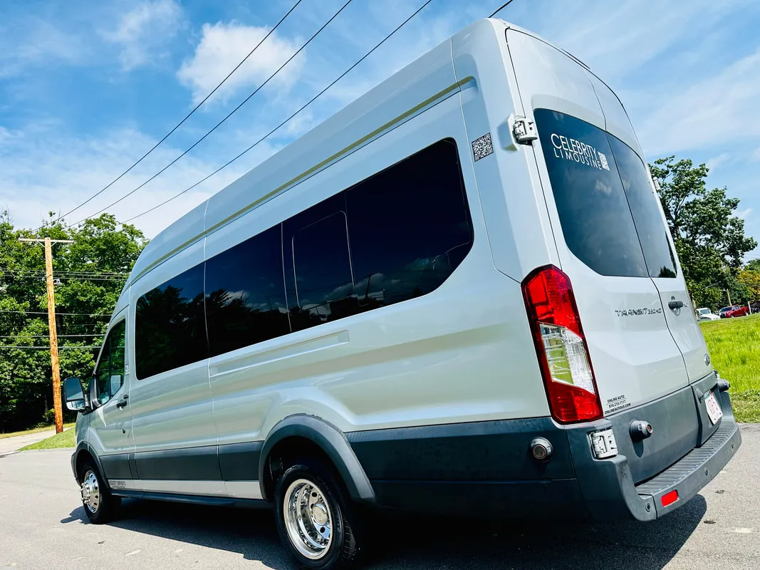 White Ford Transit VAN #2, photo 3 for mini coach rental in Peach Bottom, PA