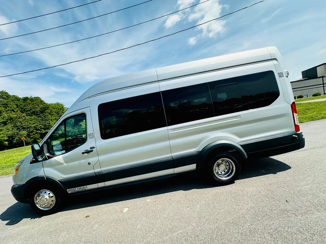 White Ford Transit VAN #2, photo 4 for mini coach rental in Peach Bottom, PA