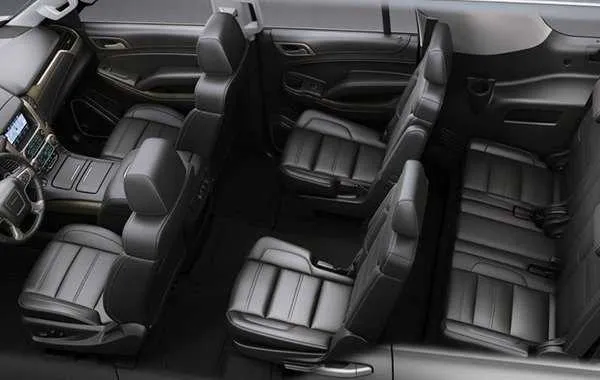 GMC SUV interior for airport transfers GMC SUV interior for airport transfers