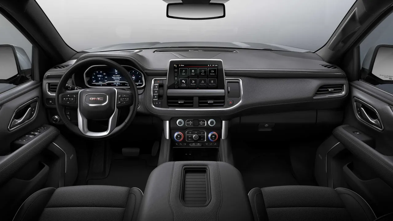 GMC Yukon interior for airport transfers
