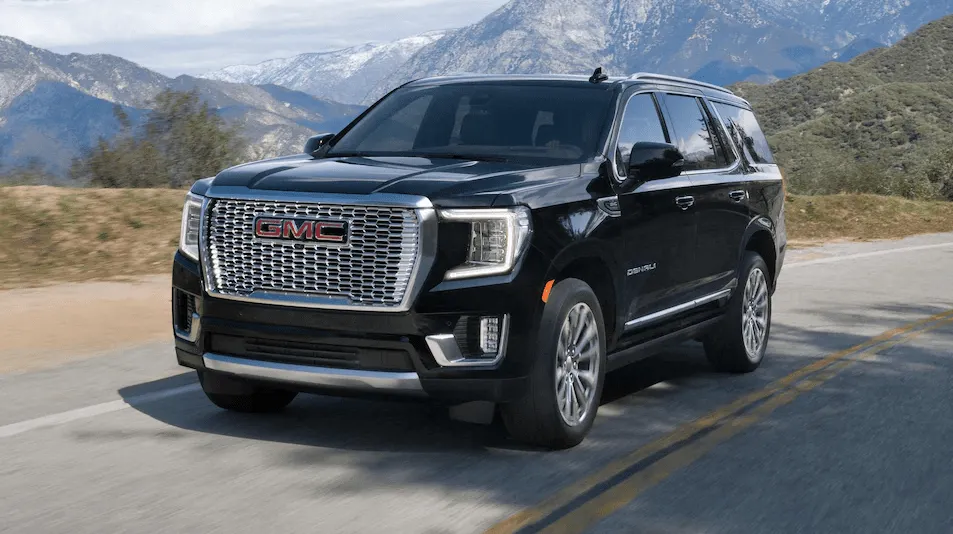 Black GMC Yukon exterior, photo 3 for airport transfers