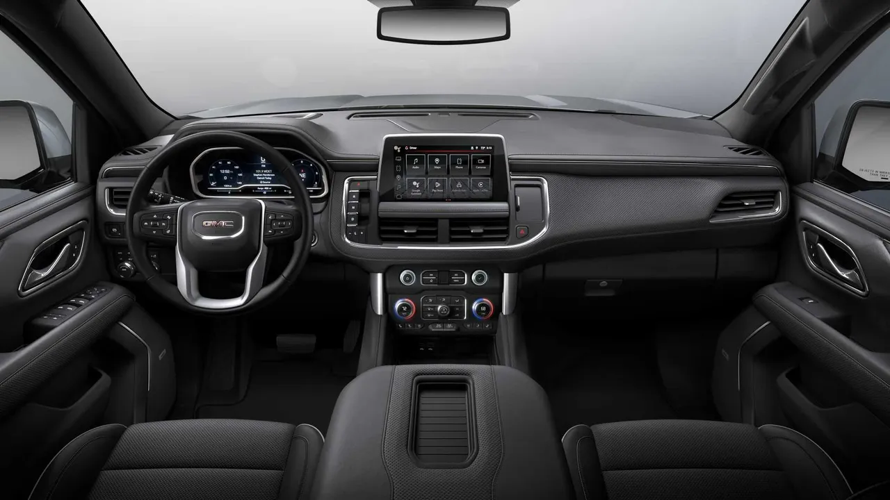 GMC Yukon interior for airport transfers