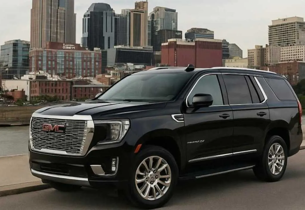 Black GMC Yukon XL for black car service in Uvalde County, TX