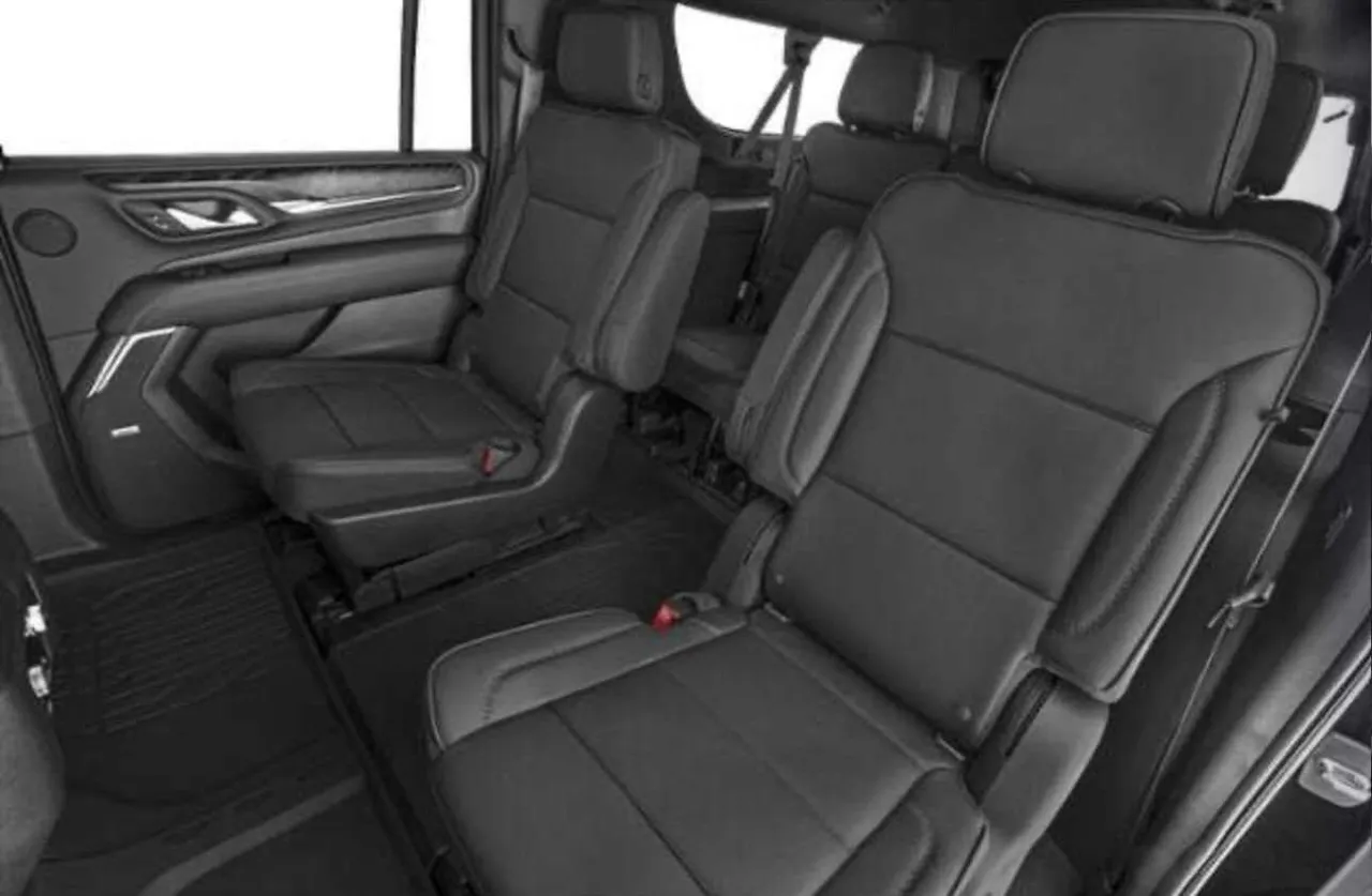 GMC Yukon XL Denali interior for airport transfers