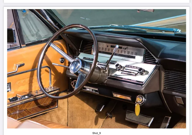 Gold Goldie -- The 66 Continental for wedding car rental