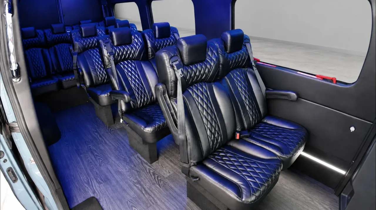 Gray Luxury Sprinter Shuttle Van, photo 2 for airport transfers