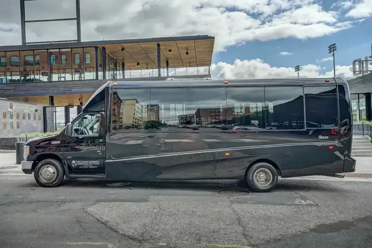 Black Grech Party Bus exterior, photo 4 for party bus rental in Cedar Springs, MI