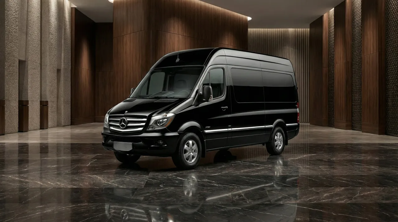 Hi-Top Luxury Mercedes Sprinter Van - 15 Passengers