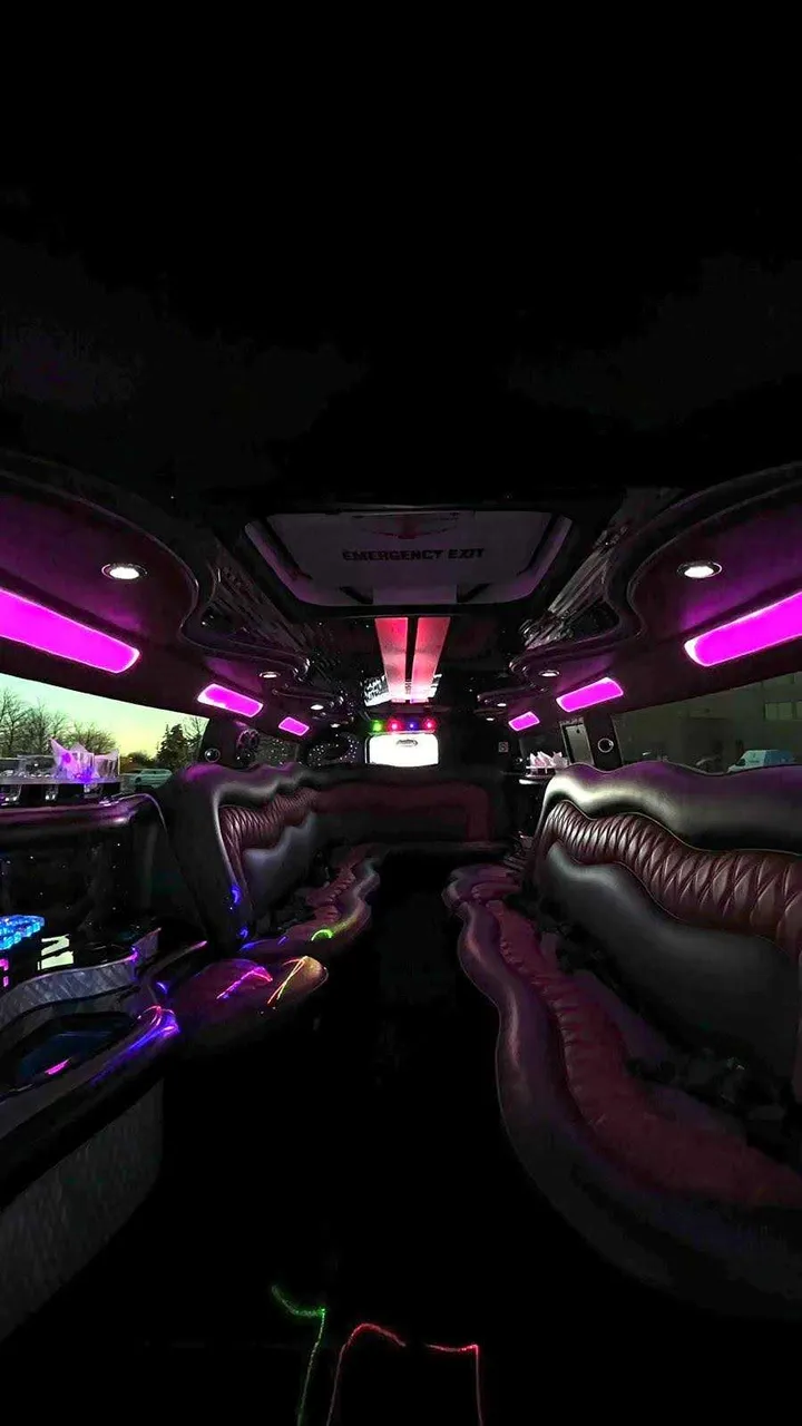 Hummer H2 limo interior for cadillac escalade limo in Mandan, ND
