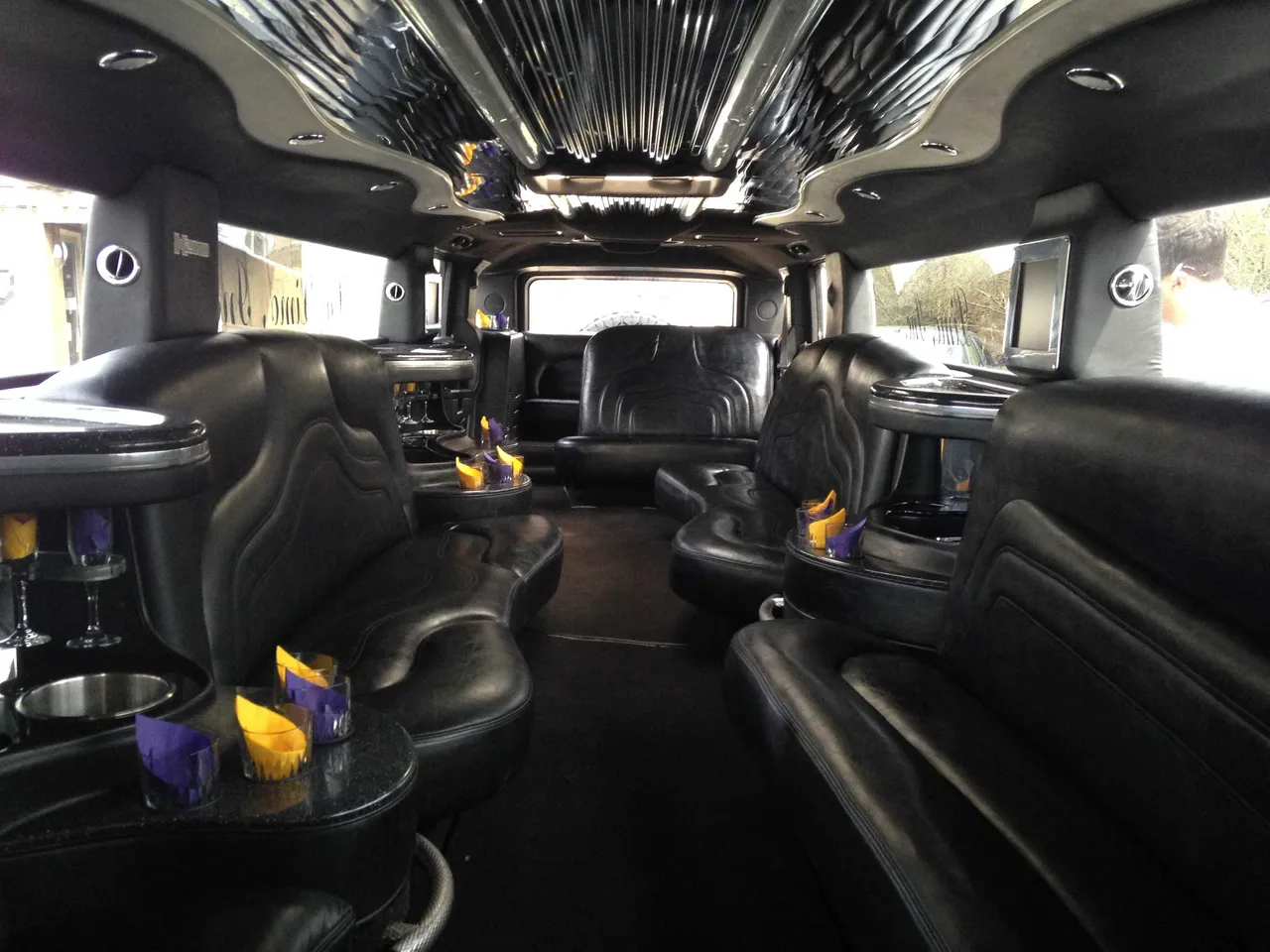 Hummer H2 Limousine - Elizabeth Taylor interior for hummer limo rental in Altmar, NY
