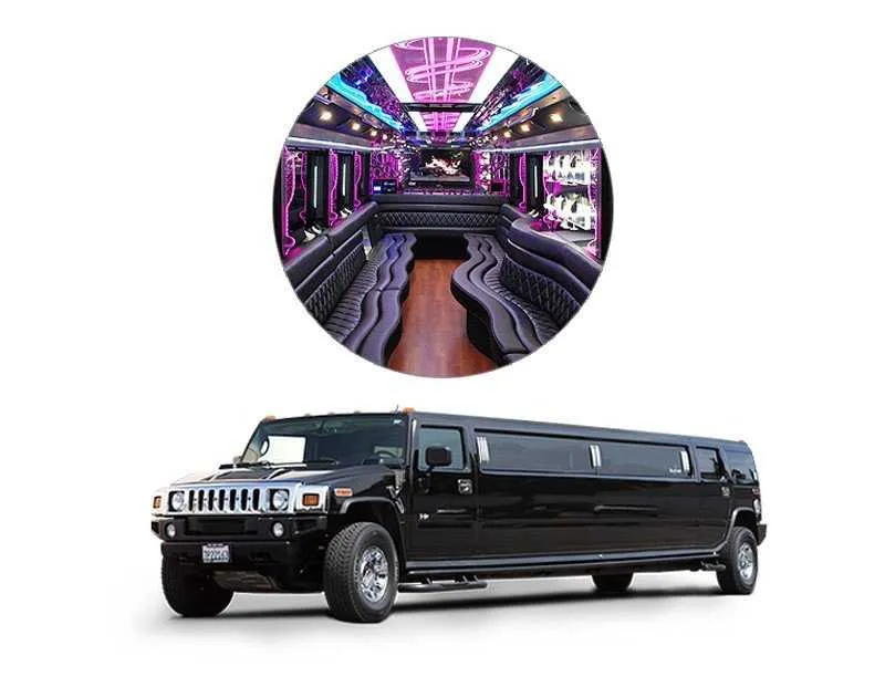 White Hummer Limo for hummer limo rental in Neodesha, KS