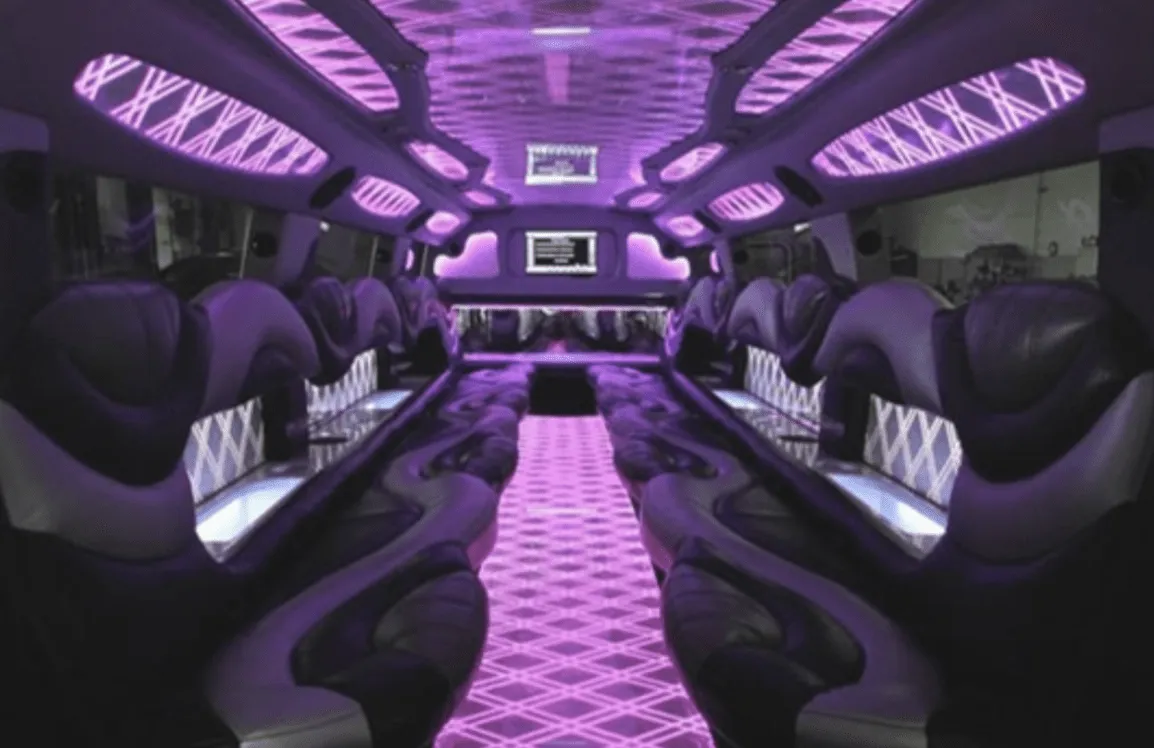 Hummer Limousine interior for hummer limo rental in Tomah, WI