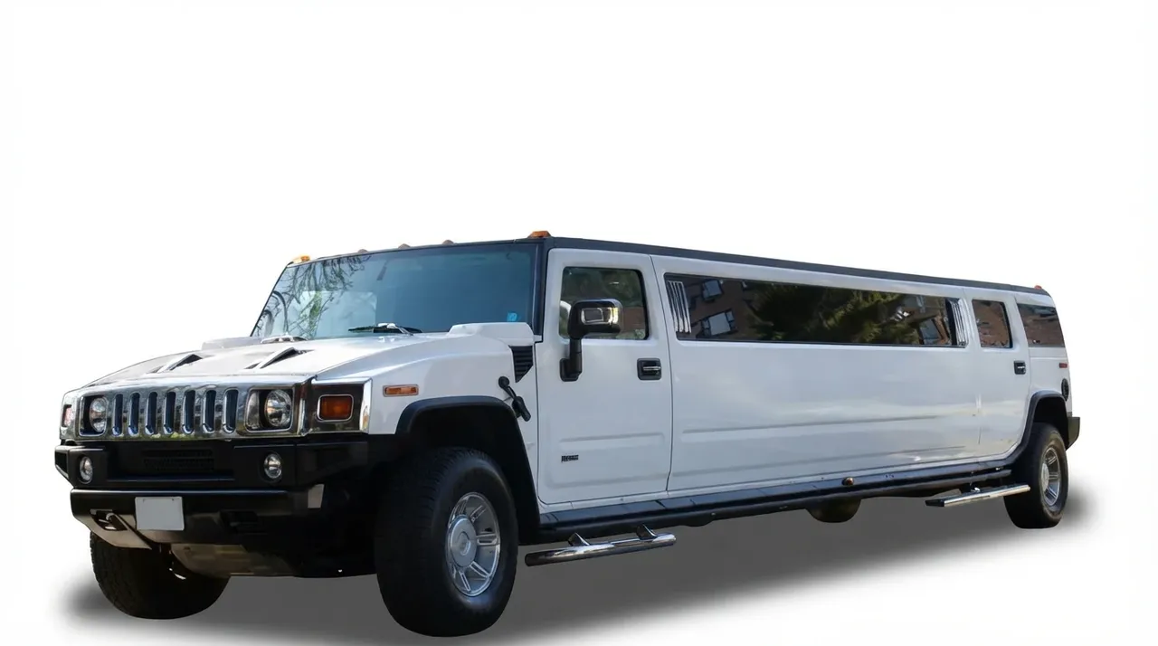 White Hummer Limousine for limo rental in Hanover, MD