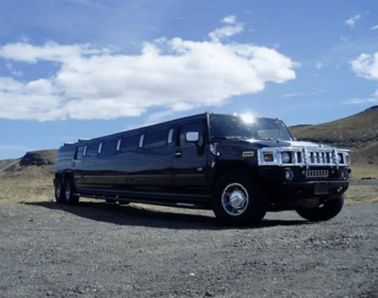 Black Hummer Limousine exterior, photo 2 for hummer limo rental