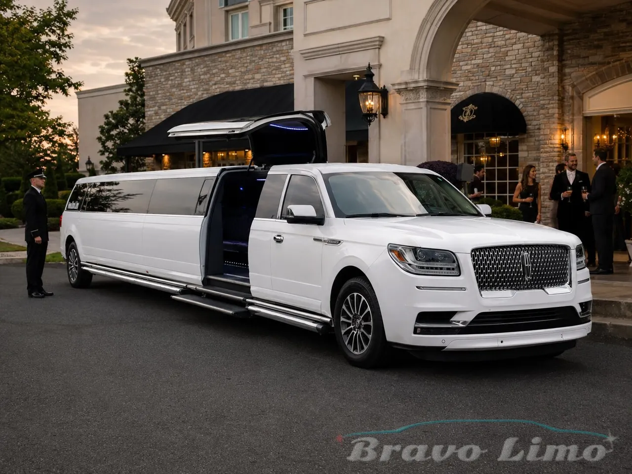 Jet Door Lincoln Navigator Limousine — 22 comfort / 26 maximum for quinceanera transportation in Broad Top, PA