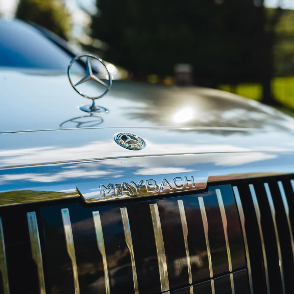 Silver ‘Kanye Maybach’ Full Chrome 2022 Mercedes-Benz S580, photo 9 for wedding car rental in Rockville, MD Silver ‘Kanye Maybach’ Full Chrome 2022 Mercedes-Benz S580, photo 9 for wedding car rental in Rockville, MD