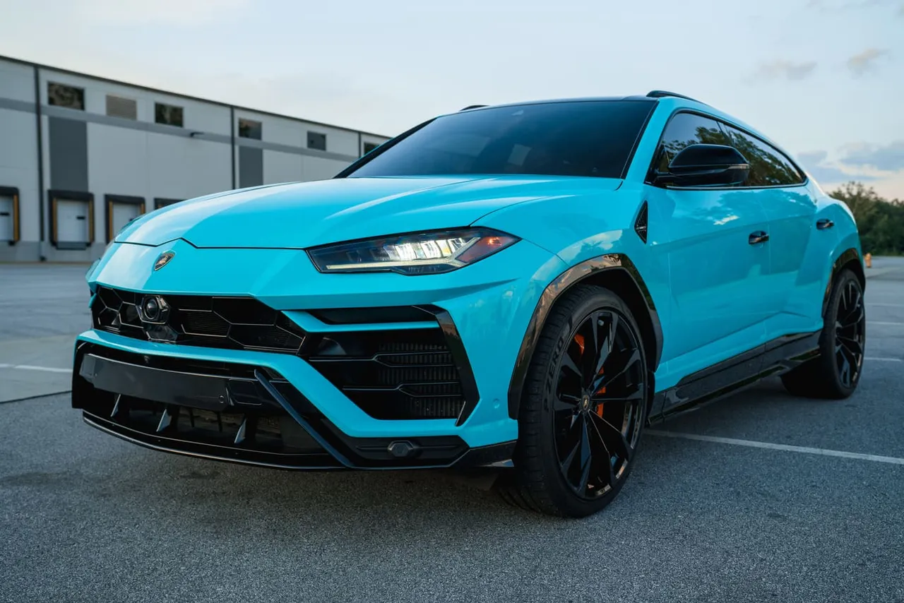 Blue Lamborghini Urus, photo 2 for airport transfers Blue Lamborghini Urus, photo 2 for airport transfers