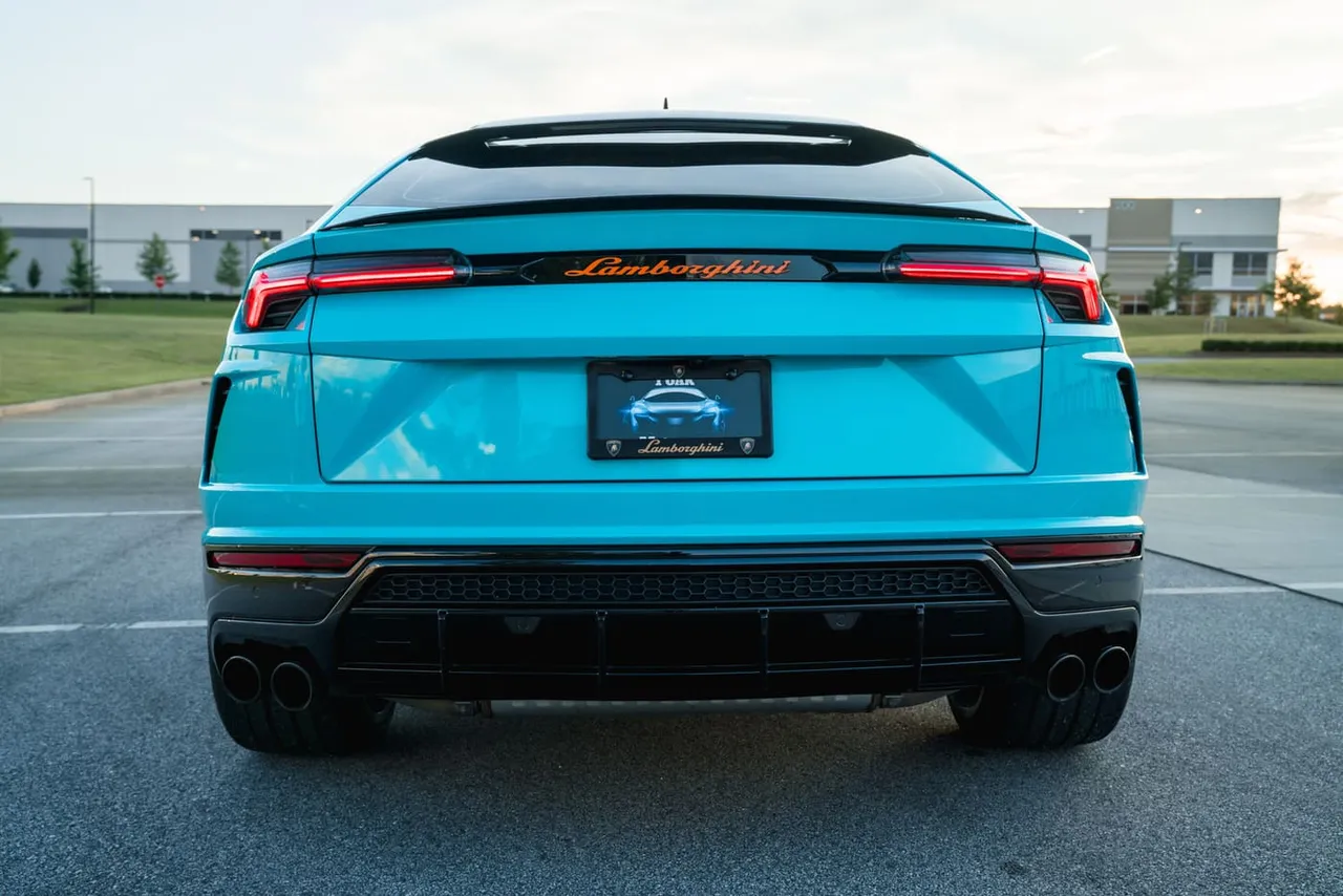 Blue Lamborghini Urus, photo 6 for airport transfers Blue Lamborghini Urus, photo 6 for airport transfers
