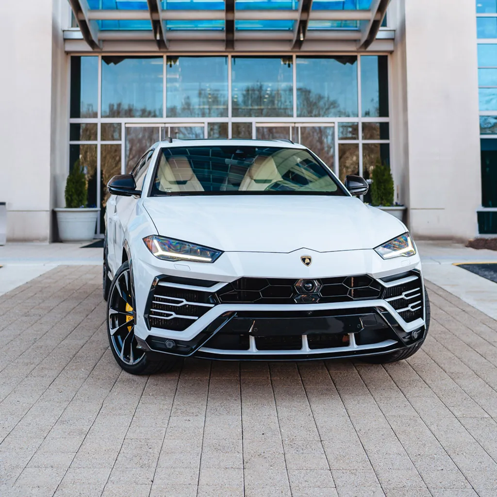 White Lamborghini Urus Omnino Albus, photo 8 for wedding car rental in Rockville, MD