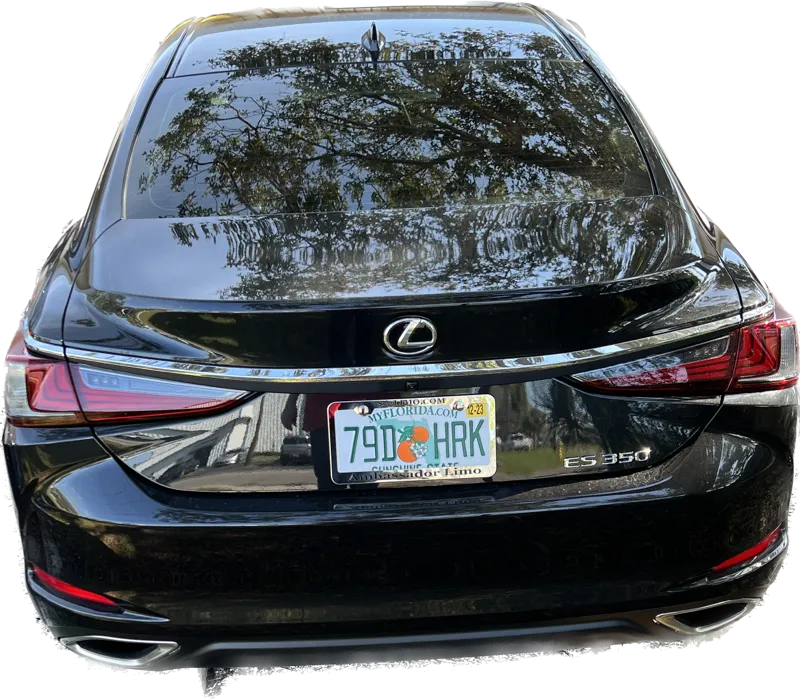 Black Lexus ES350, photo 3 for chauffeur car rental in Sebring, FL