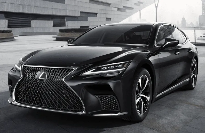 Black Lexus LS500 for sedan rental in Haubstadt, IN