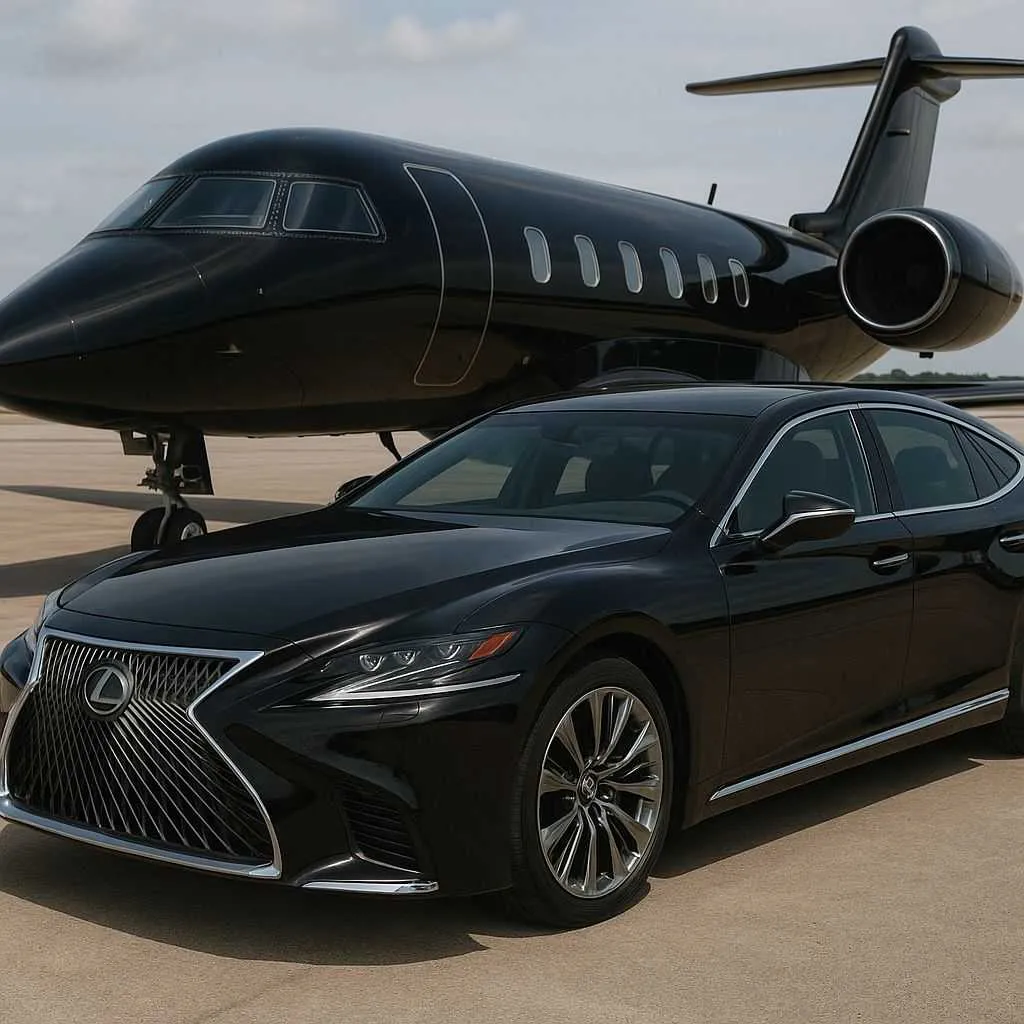 Black Lexus Sedan for chauffeur car rental in Saint Helens, OR